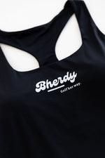 Women's water-resistant golf tank close-up — Bherdy Performance Tank